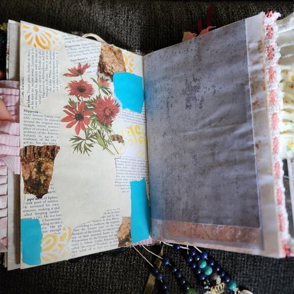 "More Than Happy" Junk Journal, 9in x 6in x 2.5in, 158pages - Picture 10 of 15